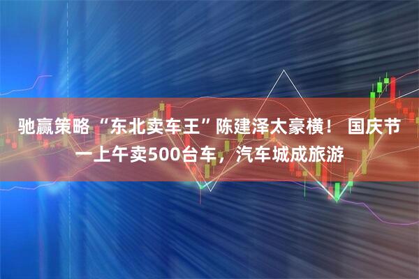 驰赢策略 “东北卖车王”陈建泽太豪横! 国庆节一上午卖500台车,汽车城成旅游