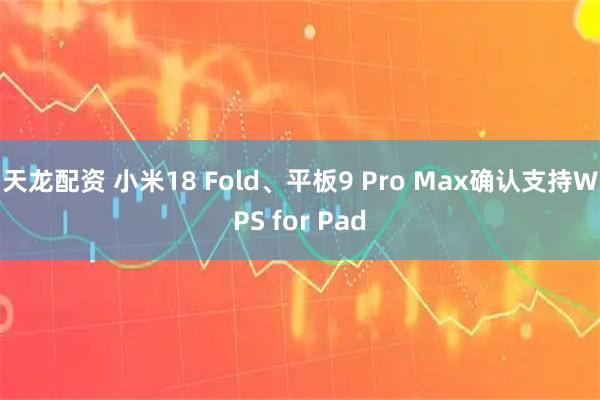 天龙配资 小米18 Fold、平板9 Pro Max确认支持WPS for Pad